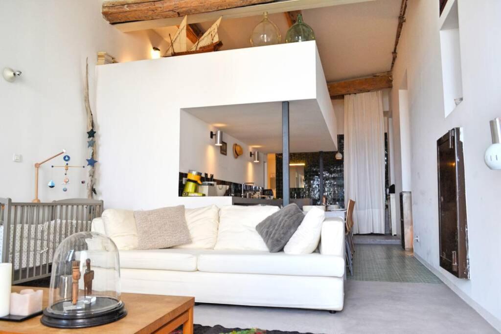 니스 06J - Superb Duplex Loft With Ac - Sea View 아파트 외부 사진