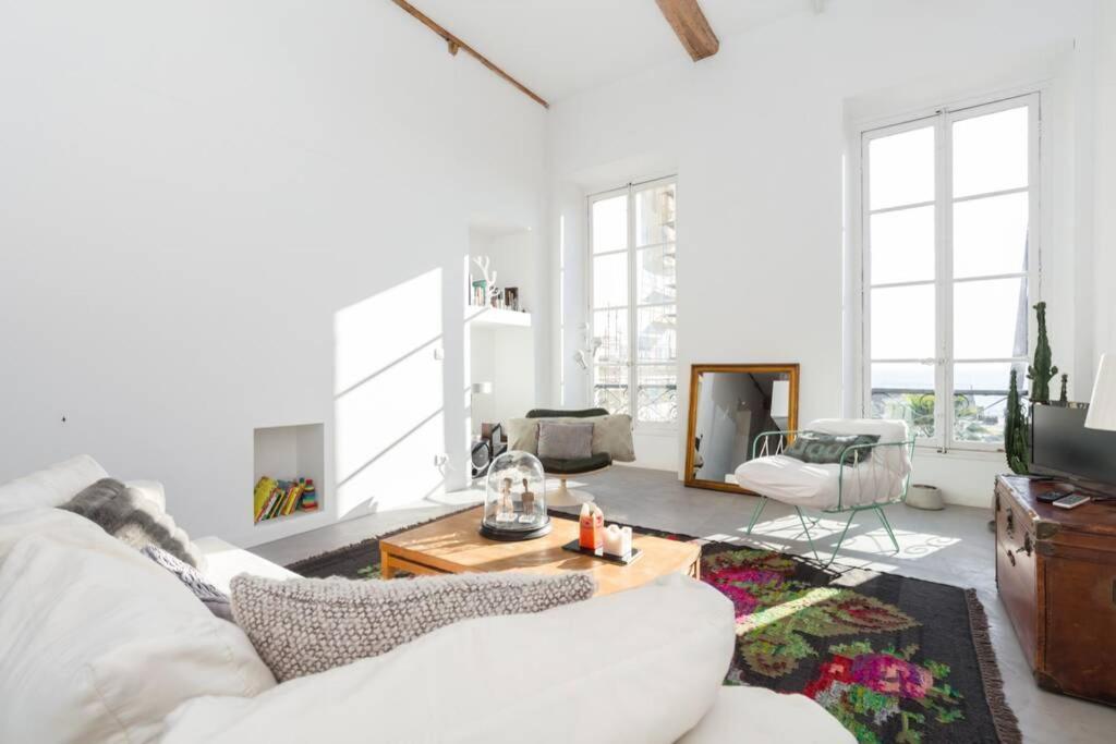 니스 06J - Superb Duplex Loft With Ac - Sea View 아파트 외부 사진